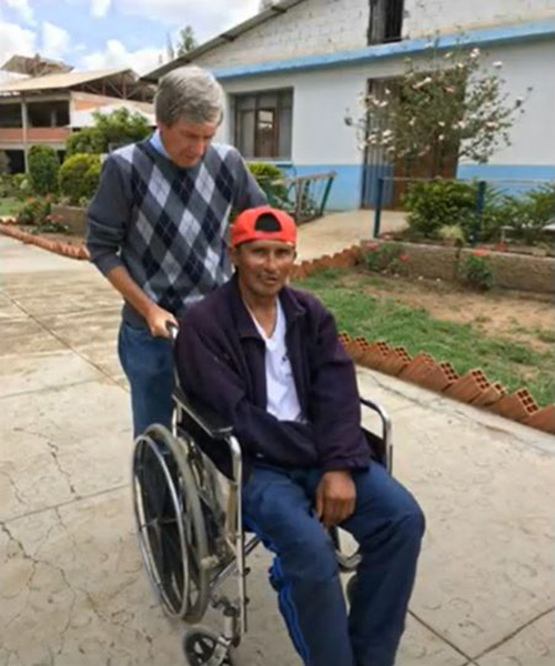 John O’Donoghue serving at Missionaries of Charity center in Cochabamba