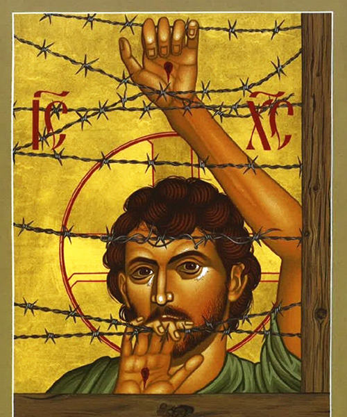 Icons for the suffering of asylum seekers