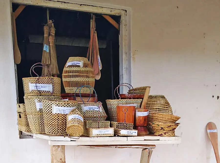 Baskets made at Shimo La Tewa