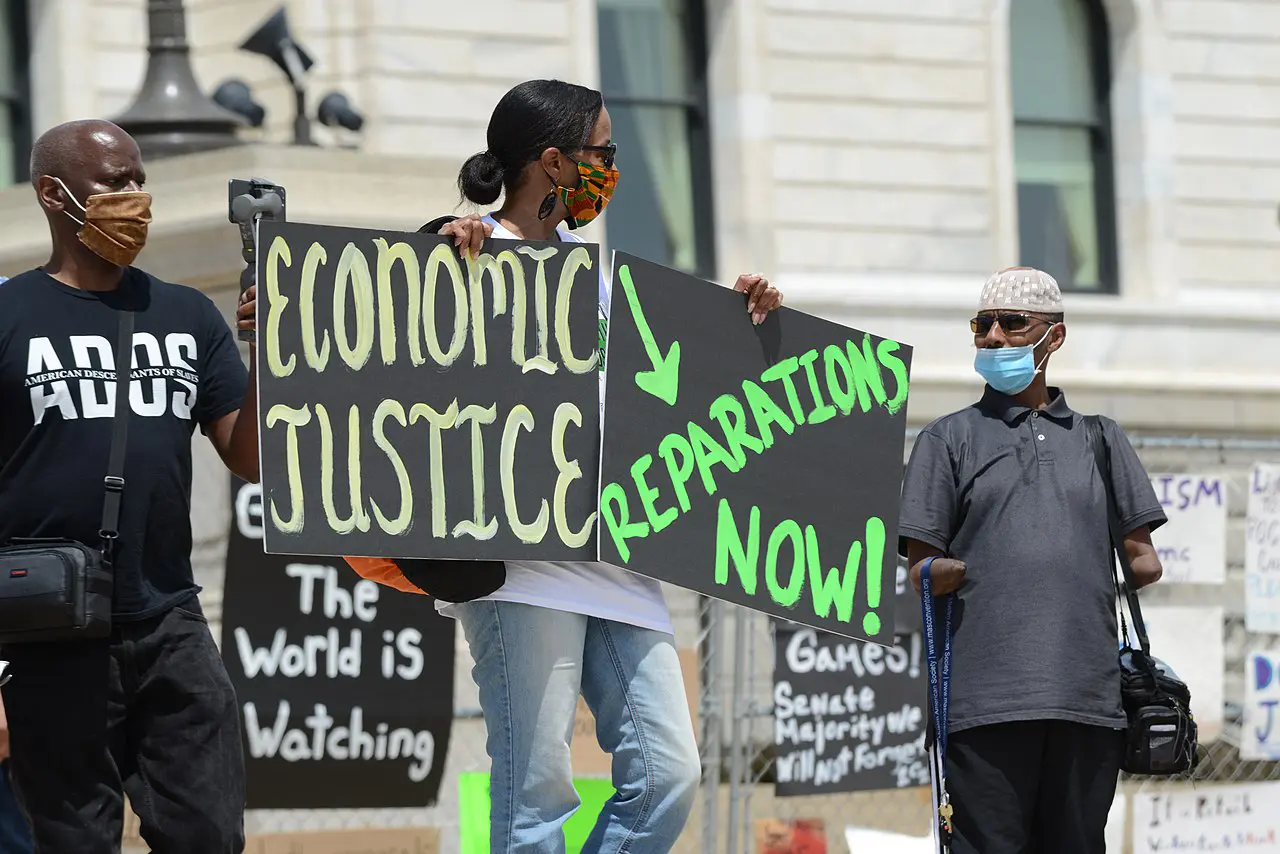 Reparations rally