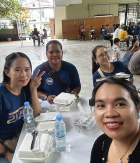 Happiness amidst hardship